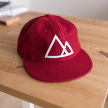 Load image into Gallery viewer, Mountains Baseball Cap (Burgundy)