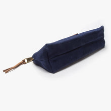 Load image into Gallery viewer, Small Waxed Canvas Pouch (Navy)