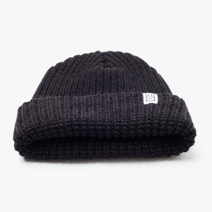 Chunky Knit Beanie (Black)