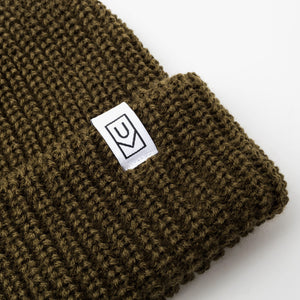 Chunky Knit Beanie (Olive)