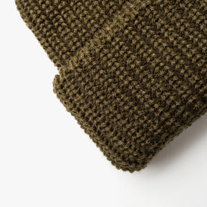 Chunky Knit Beanie (Olive)