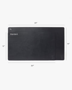 Leather Desk Pad XL (Ugmonk Logo - Black)