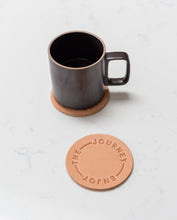 Load image into Gallery viewer, Leather Coasters (Enjoy the Journey - Set of 2 - Natural)
