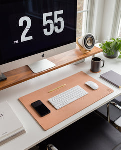 Leather Desk Pad XL (Ugmonk Logo - Natural)