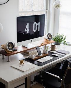 Leather Desk Pad XL (Ugmonk Logo - Black)