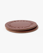 Load image into Gallery viewer, Leather Coasters (Enjoy the Journey - Set of 2 - Brown)
