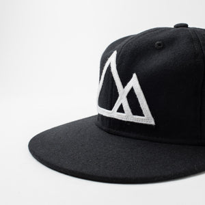 Mountains Baseball Cap (Solid Black)